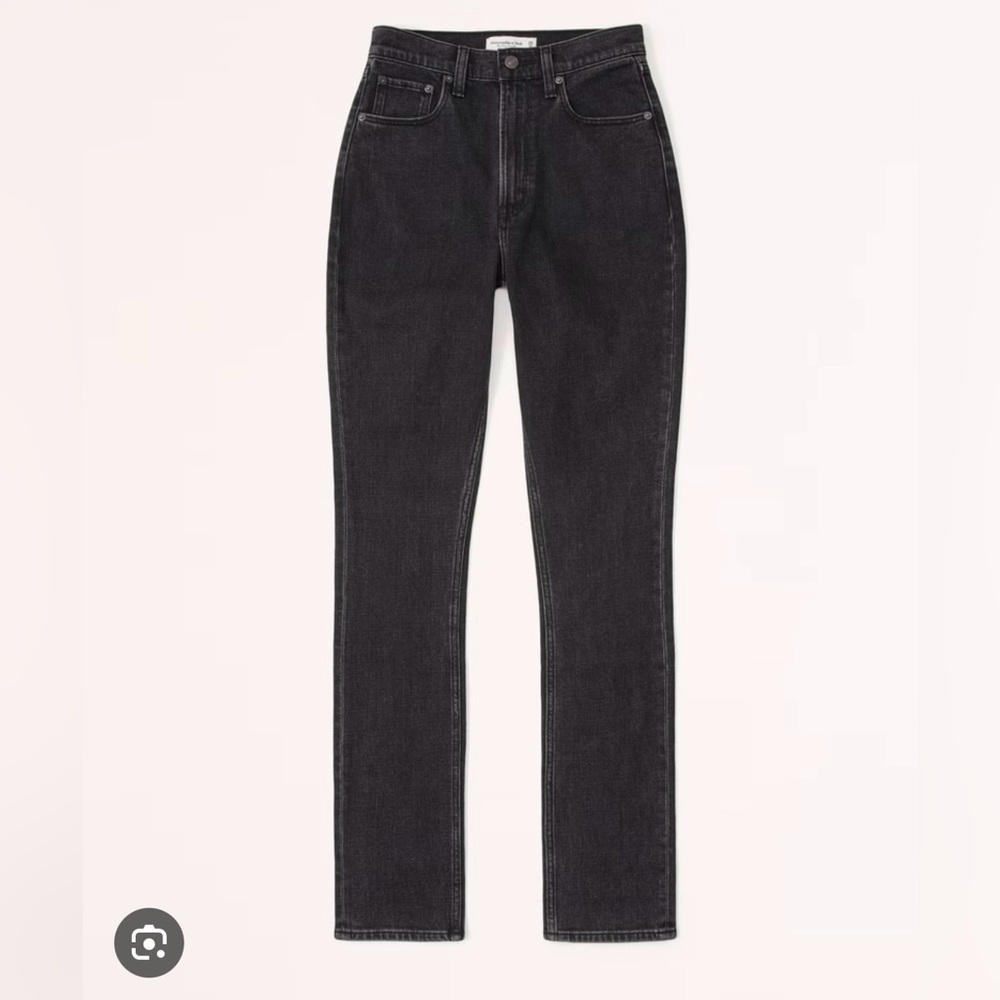 Abercrombie & Fitch Black Straight Leg Jeans Sleek Design